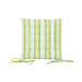 Linen & More Multi Stripe stoelkussen groen 40x40cm+5cm