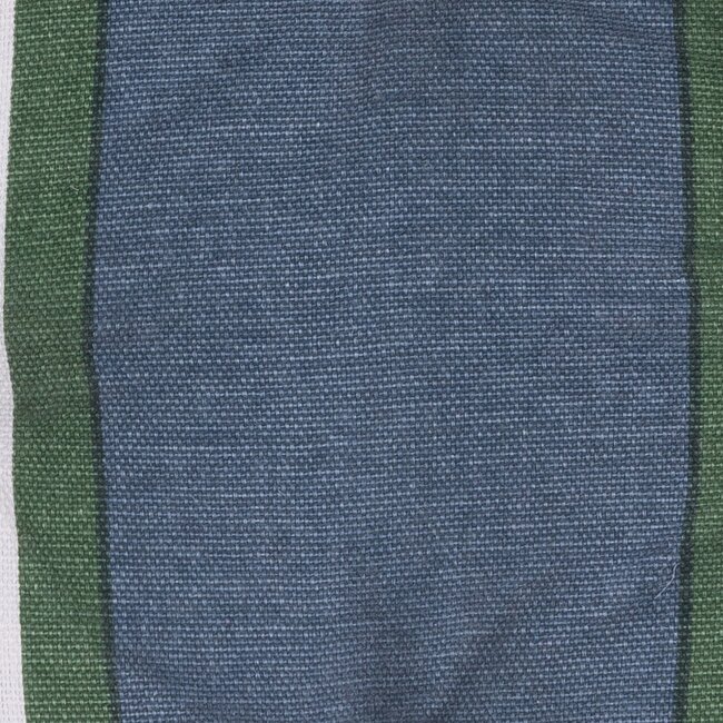 Linen & More Printed Stripes stoelkussen blauw groen 40x40cm+5cm