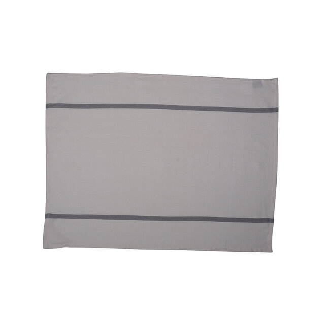 Linen & More Herringbone Stripe Keukenhanddoek blauw+grijs+rood 50x70cm (set of 3)