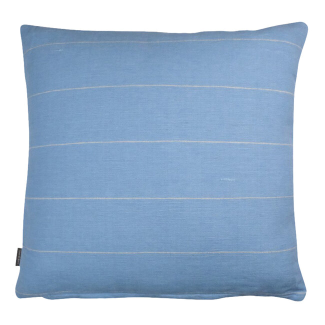 Linen & More Nikki kussen blauw beige 45x45cm