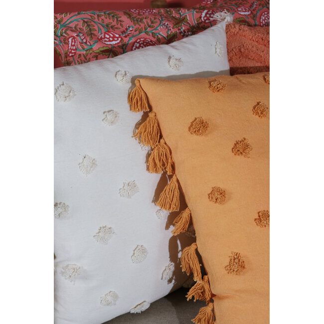 Linen & More Rio kussen oranje 45x45cm