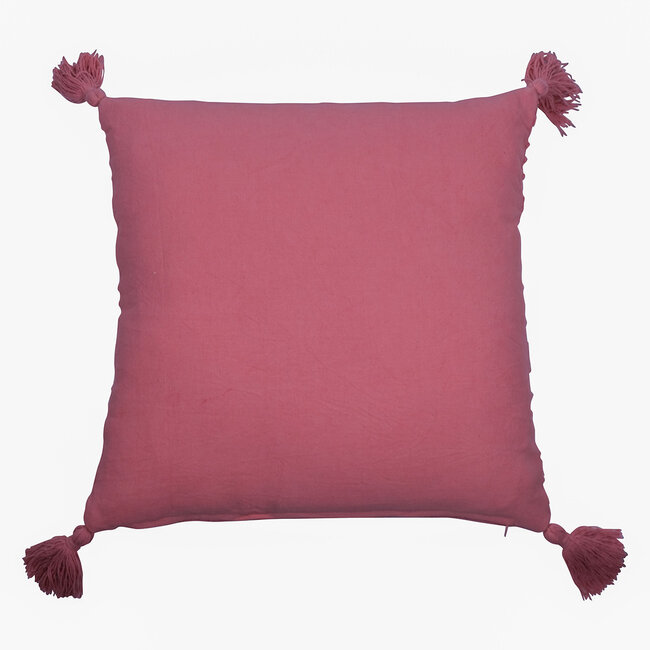 Linen & More Chloe kussen roze 45x45cm