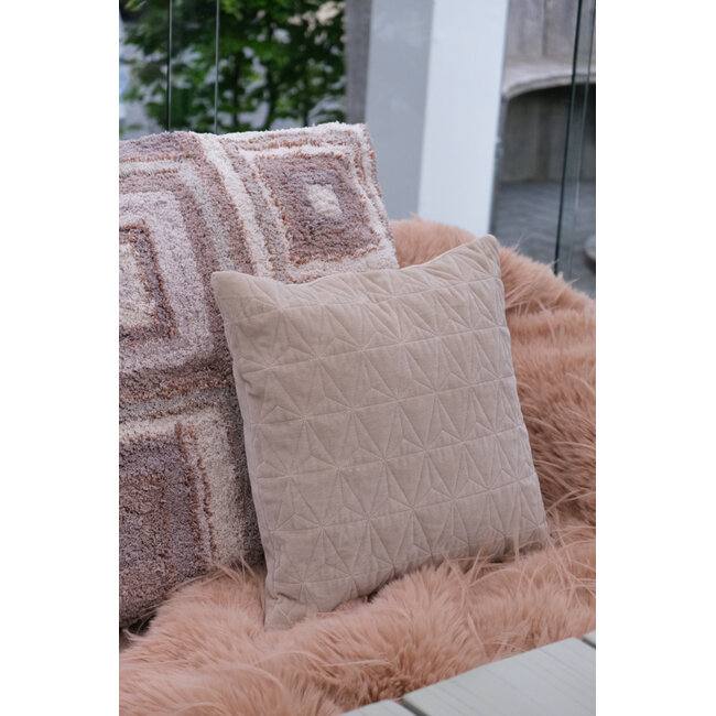 Linen & More Harper kussen beige 45x45cm