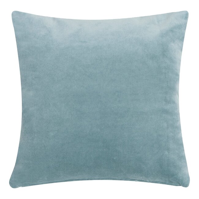 Linen & More Solid Velvet kussen grijs 45x45cm