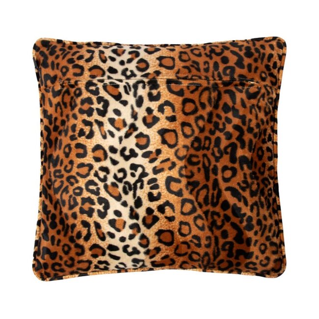 Linen & More Animal Velvet kussen bruin 47x47cm