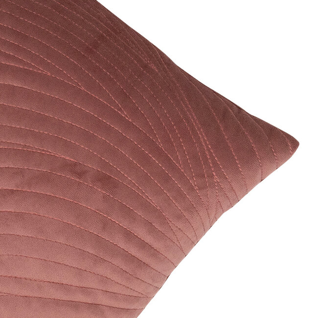 Linen & More Derry kussen koraal 45x45cm