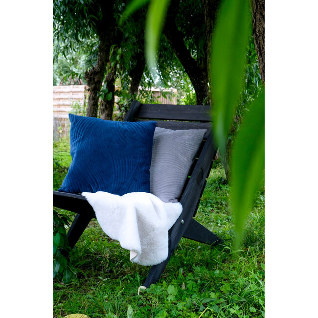 Linen & More Derry kussen grijs 45x45cm