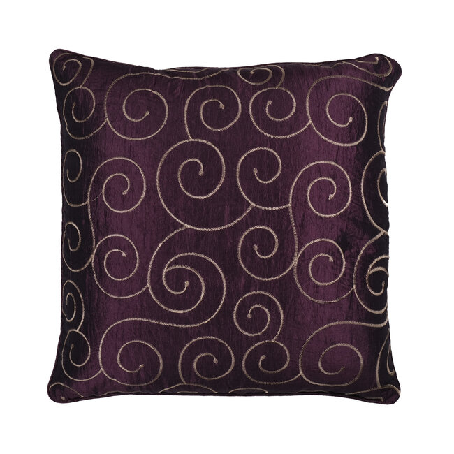 Linen & More Florence kussen paars 47x47cm