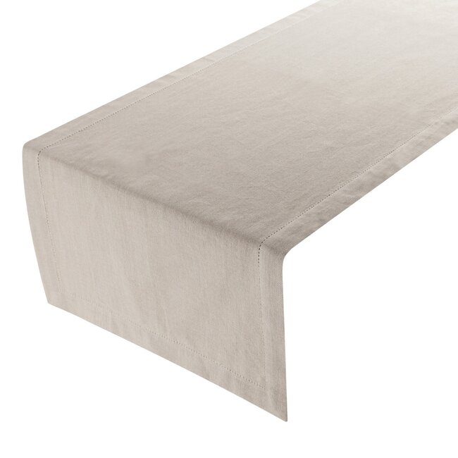 Linen & More Indi Tafelloper beige 50x140cm