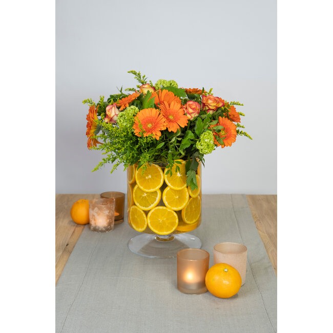 Linen & More Indi Tafelloper beige 50x140cm