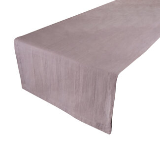 Linen & More Jazz Tafelloper donker grijs 50x140cm