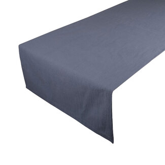Linen & More Jazz Tafelloper mirage blauw 50x140cm