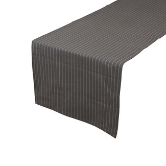 Linen & More Pinstripe Tafelloper groen blauw 50x140cm