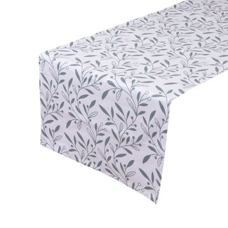 Linen & More Liberty Tafelloper sage groen 50x140cm
