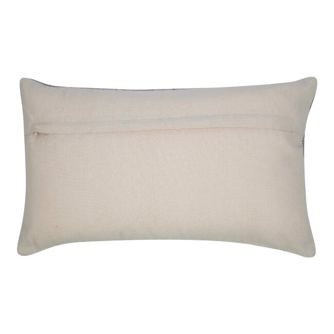 Linen & More Rosanna Kussen geborduurd blauw 30x50cm