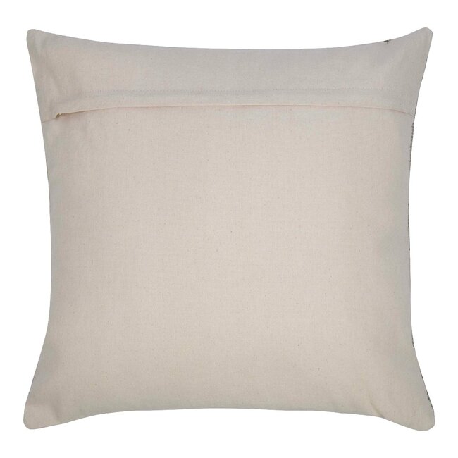 Linen & More Rosanna Kussen geborduurd donker groen 45x45cm