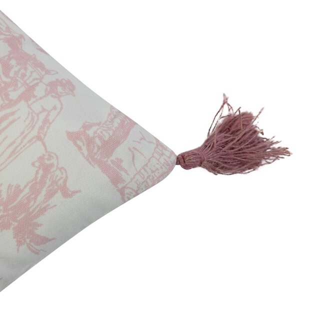 Linen & More Adele Kussen roze 45x45cm