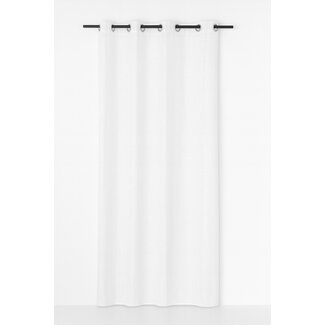 Linen & More Edera gordijn wit 8 rings 135 x 260 cm