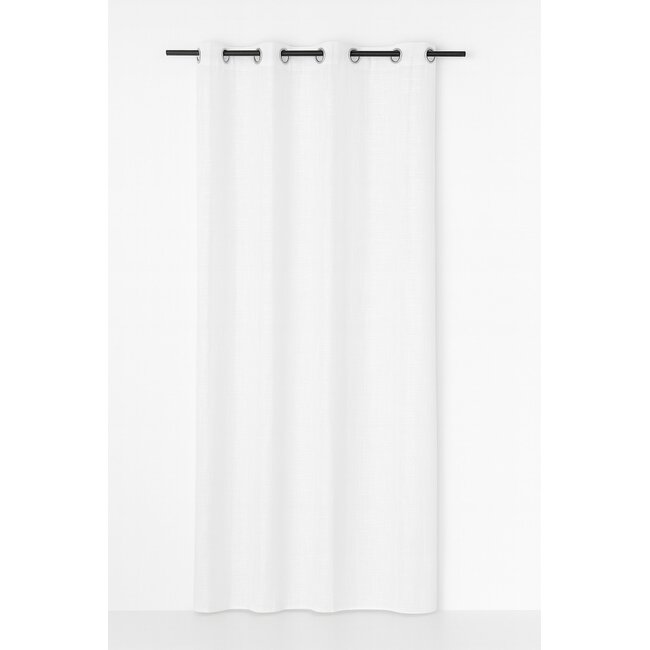 Linen & More Edera gordijn wit 8 rings 135 x 260 cm