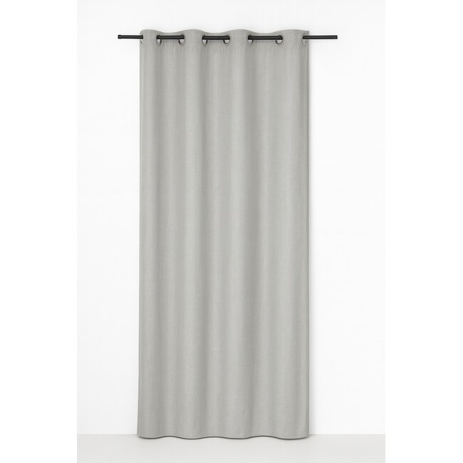 Linen & More Edera gordijn grijs 8 rings 135 x 260 cm