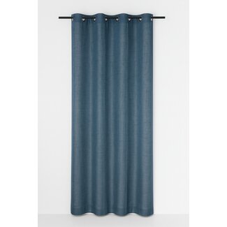 Linen & More Edera gordijn petrol 8 rings 135 x 260 cm