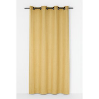 Linen & More Edera gordijn oker 8 rings 135 x 260 cm