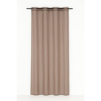 Linen & More Monna gordijn taupe 8 rings 135 x 260 cm