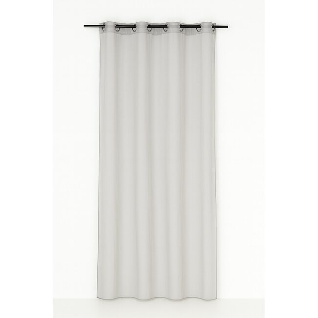 Linen & More Monna gordijn grijs 8 rings 135 x 260 cm