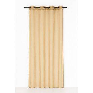 Linen & More Monna gordijn oker 8 rings 135 x 260 cm