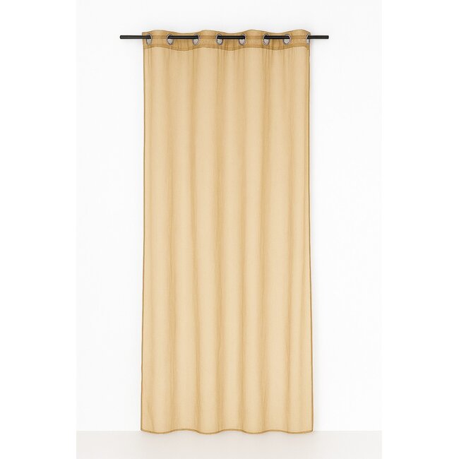 Linen & More Monna gordijn oker 8 rings 135 x 260 cm