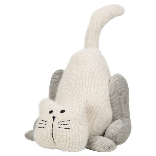 Mars & More deurstopper kat staart zacht roze 18x15x17 cm