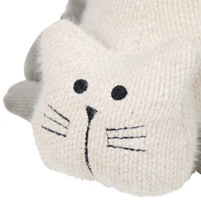 Mars & More deurstopper kat staart zacht roze 18x15x17 cm