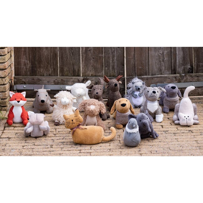 Mars & More deurstopper kat staart zacht roze 18x15x17 cm