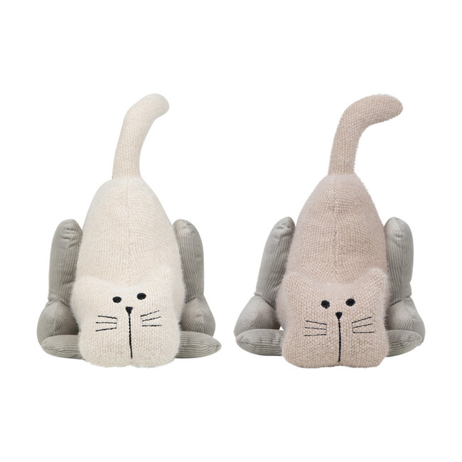 Mars & More deurstopper kat staart zacht roze 18x15x17 cm