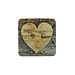 Mars & More onderzetters hart 10x10cm  6 stuks