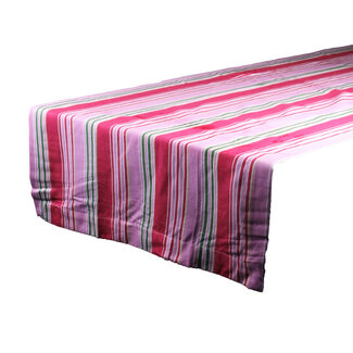 Linen & More Rose Garden Tafelloper roze/multi 50x140cm