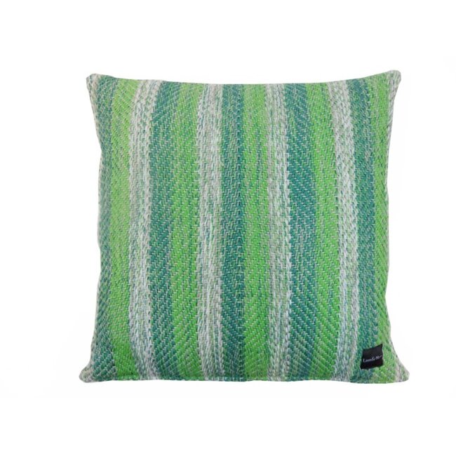 Linen & More Multi Weave kussen groen 60x60cm