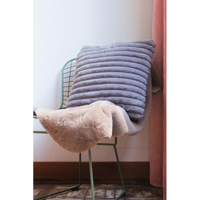 Linen & More Montreal kussen grijs 45x45cm