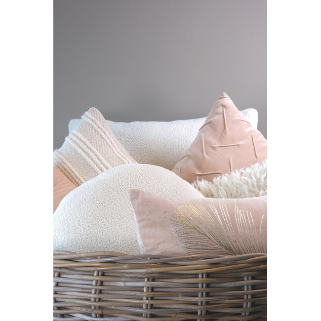 Linen & More Maha kussen roze 45x45cm