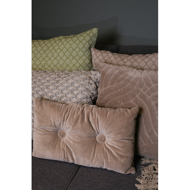 Linen & More Sydney kussen rood 45x45cm