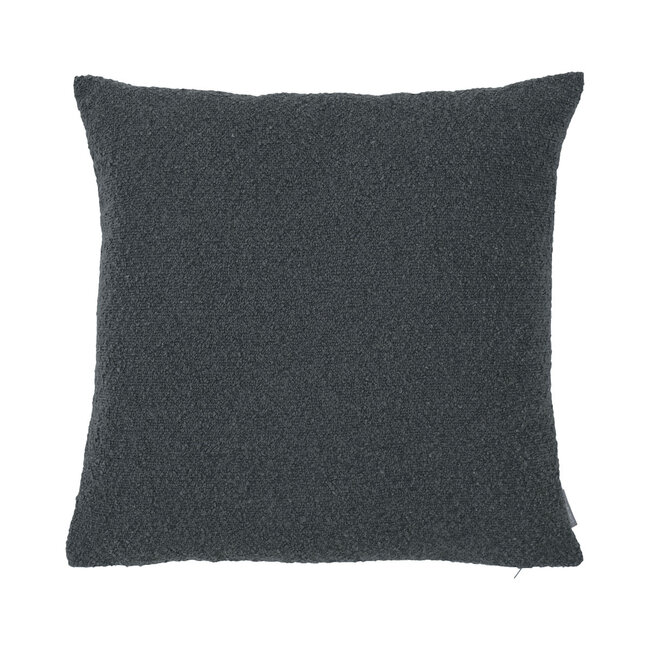 Linen & More King Bouclé kussen donkergrijs 45x45cm