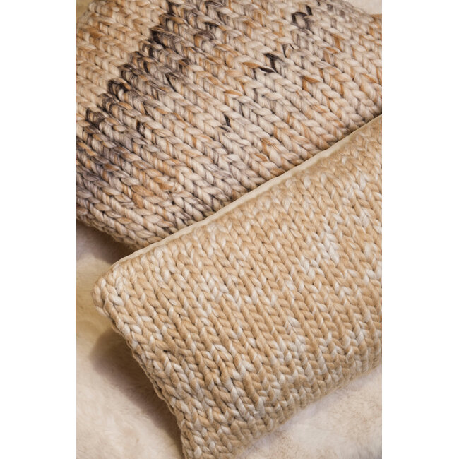 Linen & More Yuki kussen beige 30x50cm