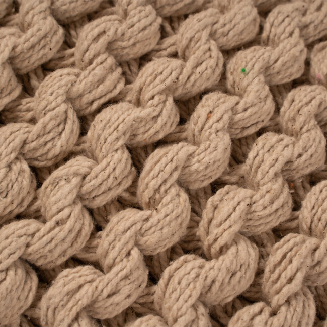 Linen & More Kian Rope kussen beige 30x50cm
