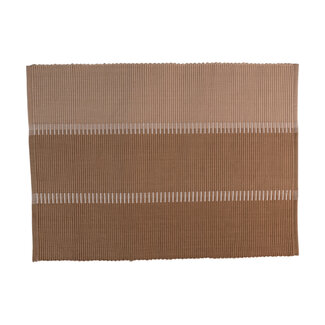 Linen & More Placemat rib sand combinatie