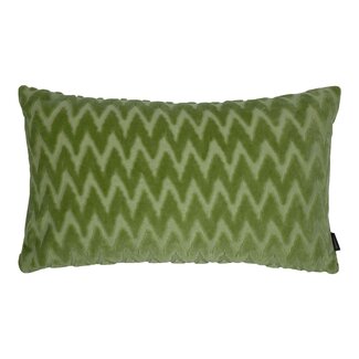 Linen & More Cleo Kussen chevron groen 30x50cm