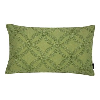 Linen & More Annika Kussen stonewash groen 30x50cm