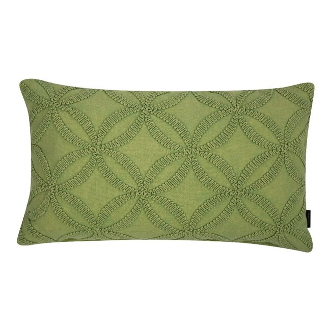 Linen & More Annika Kussen stonewash groen 30x50cm