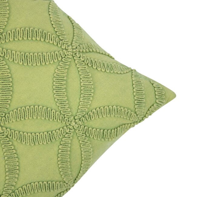 Linen & More Annika Kussen stonewash groen 40x60cm
