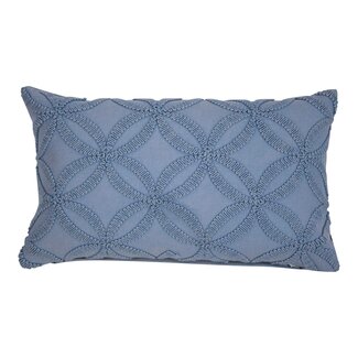 Linen & More Annika Kussen stonewash blauw 30x50cm