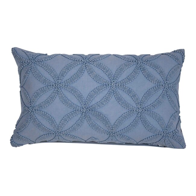Linen & More Annika Kussen stonewash blauw 30x50cm